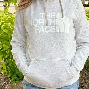 The North Face Light Gray Pullover Hoodie